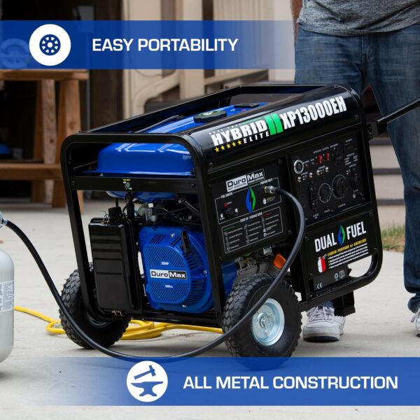 DuroMax 13000 Watt Dual Fuel Portable Generator - XP13000EH - 4