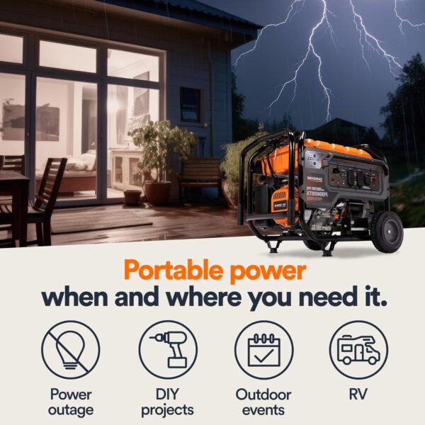 Generac 8500 Watt Gas-Powered Portable Generator 2