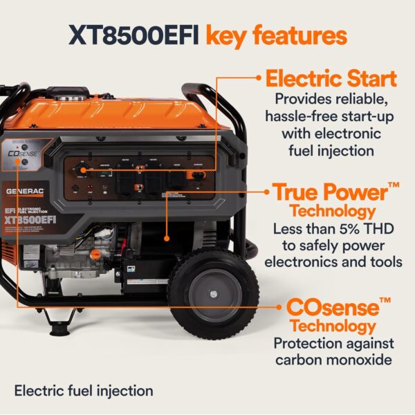 Generac 8500 Watt Gas-Powered Portable Generator 4