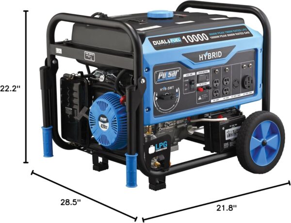 Pulsar 10,000W Dual Fuel Portable Generator 3