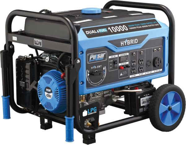 Pulsar 10,000W Dual Fuel Portable Generator