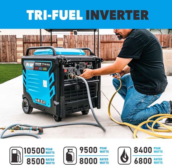 Pulsar 10500 Watt Tri Fuel Inverter Generator 2