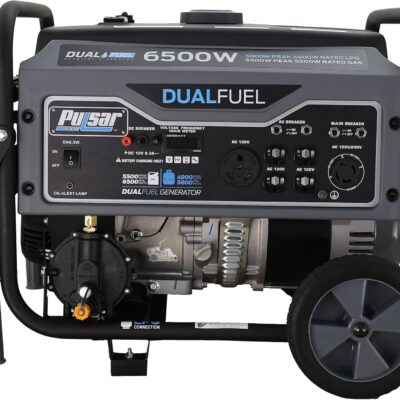 Pulsar 6500 watt Portable Gas and LPG Dual Fuel Generator