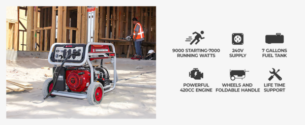 A-iPower 9000 Watt Gasoline Generator -4