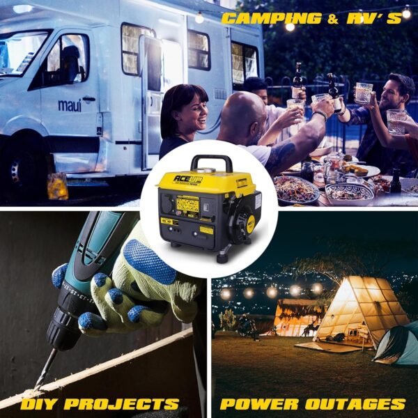 Aceup 1000 Watt Small Portable Generator for Camping -4