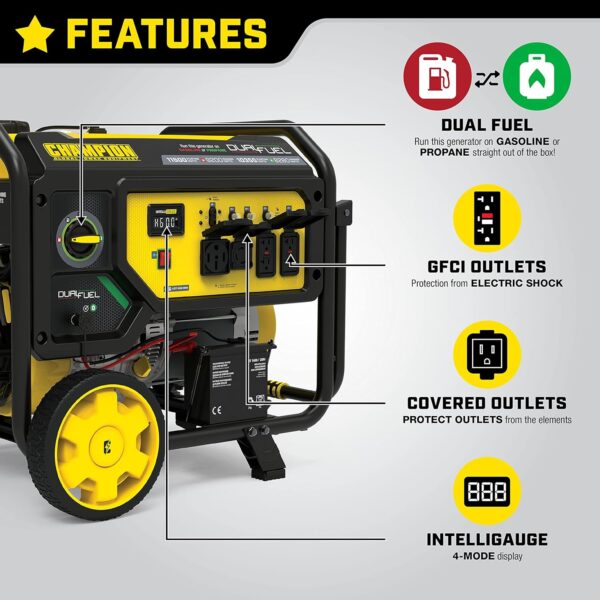 Champion 11500 Watt Dual Fuel Generator -2