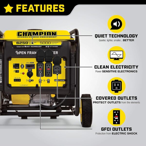 Champion 6250 Watt Portable Open Frame Inverter Generator -2