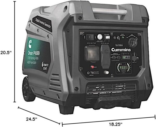 Cummins Onan P4500I 3700 watt Portable Inverter Generator -2