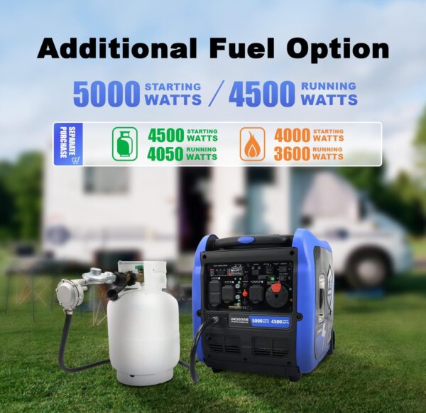 DK DK5000iE 5000W Gas Inverter Generator -3