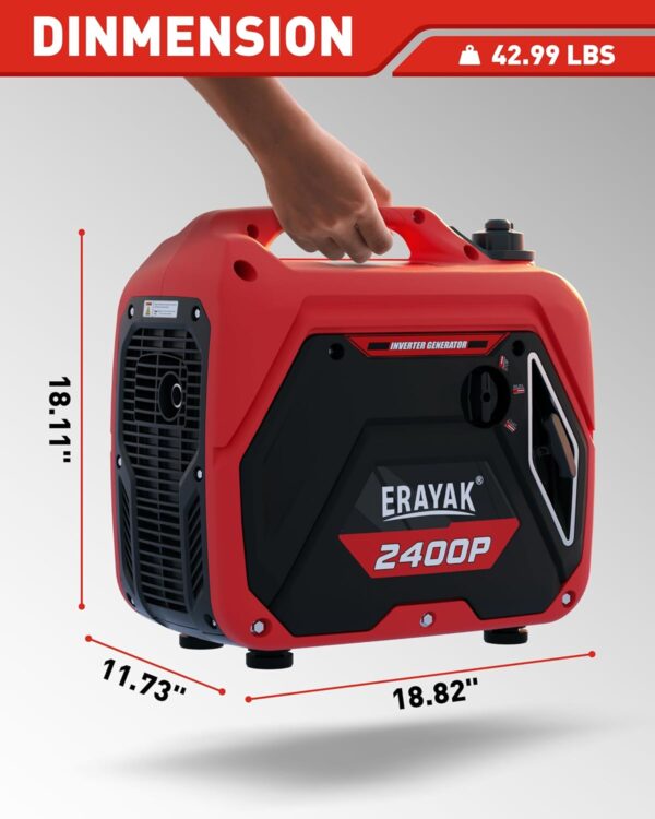 ERAYAK 2400 Watt Portable Inverter Generator for Home Use -3