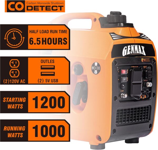 GENMAX 1200 watt Inverter Generator -2