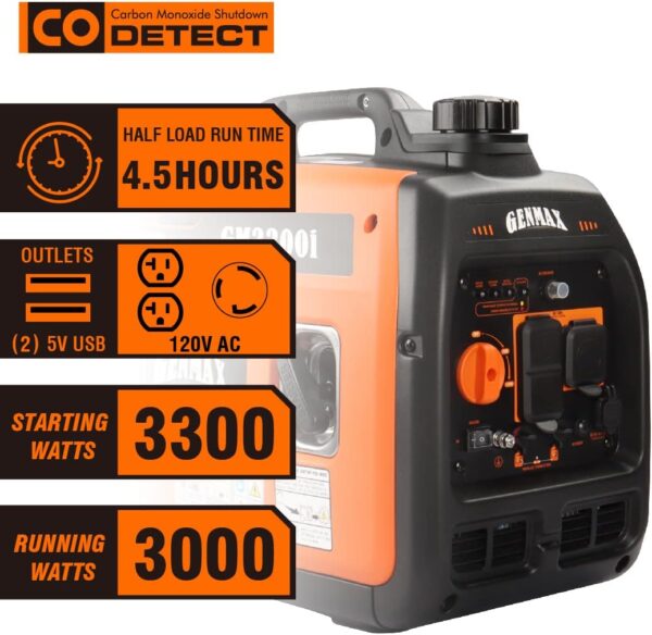 GENMAX 3300 watt inverter Generator -2