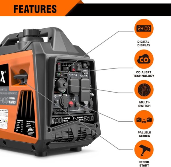 GENMAX 4000 watt Inverter Generator -3