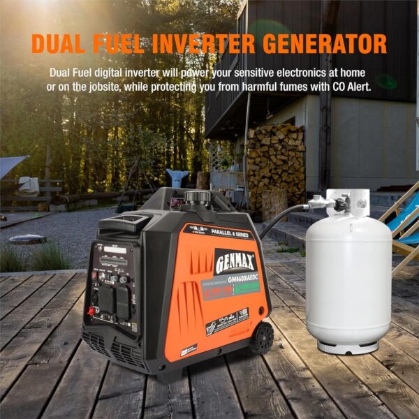 GENMAX 4600W Dual Fuel Generator GM4600IAEDC -3