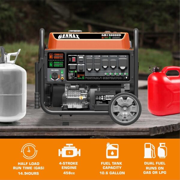 GENMAX Dual Fuel Portable Generator -4