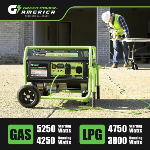 Green-Power America 5250 Watt Dual Fuel Portable Generator -3