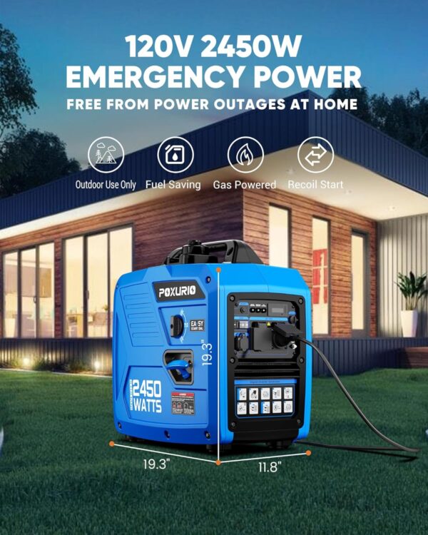 POXURIO 2450 Watt Inverter Generator -2