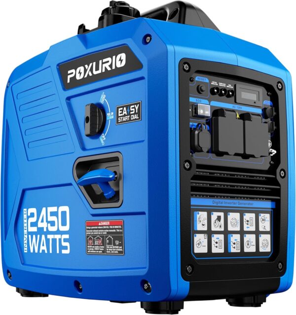 POXURIO 2450 Watt Inverter Generator