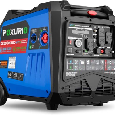 POXURIO 6000 Watt Dual Fuel Inverter Generator