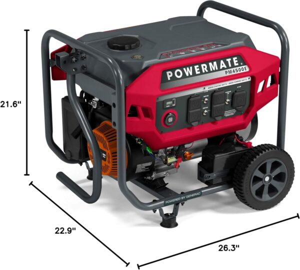 Powermate PM4500E 4500 Watt Gas Powered Generator -3