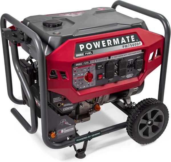 Powermate PM7500 7,500-Watt Dual-Fuel Compatible Portable Generator -2