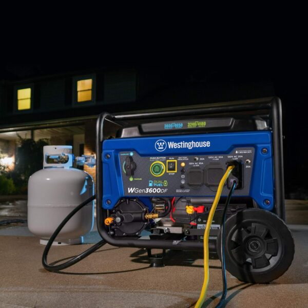 Westinghouse 3600 Watt Dual Fuel Generator -3