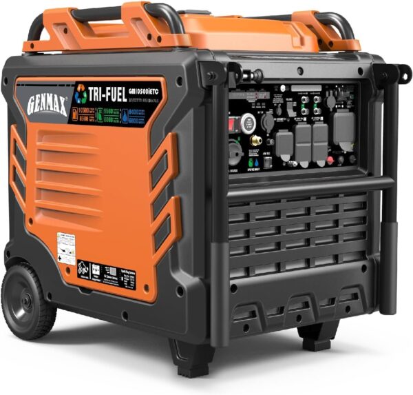 genmax gm10500ietc tri fuel inverter generator