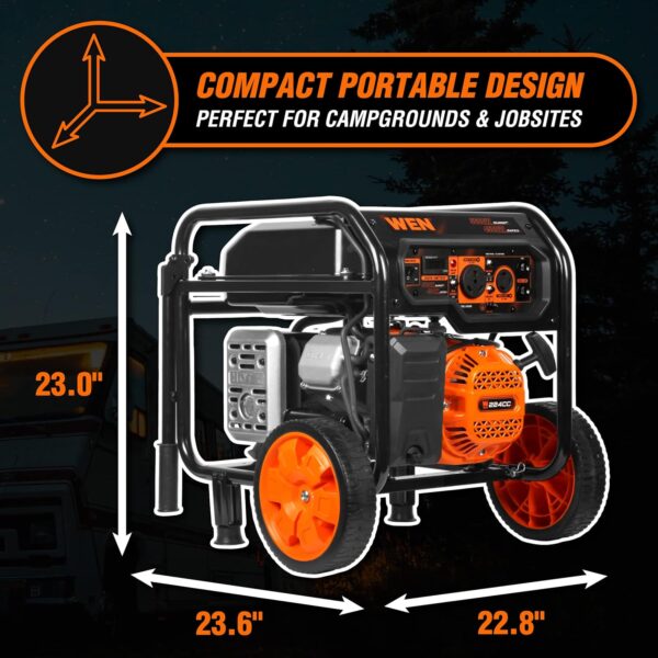 wen 5600 watt portable generator -2